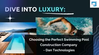 Choose Right Swimming Pool Construction Company In Delhi For your Luxury Needs