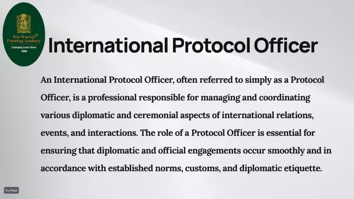 international protocol officer