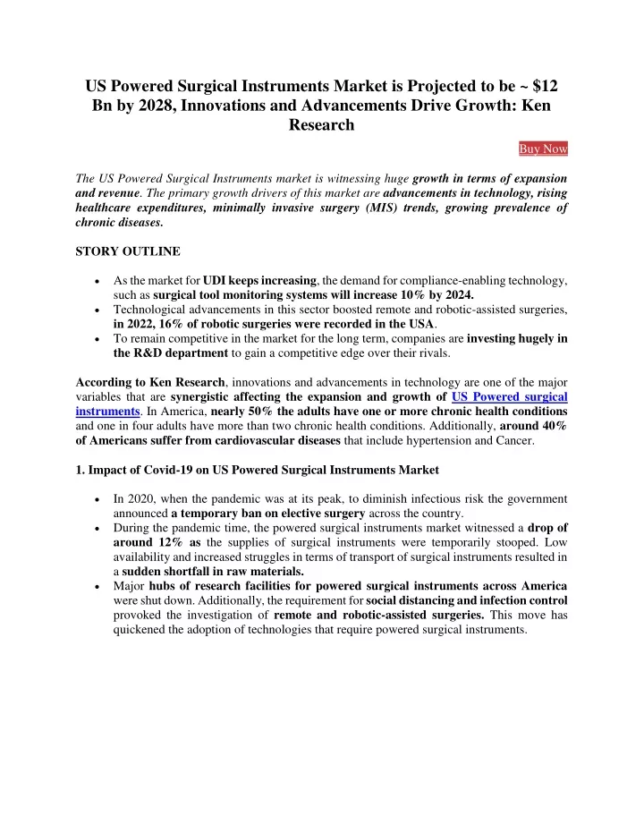 us powered surgical instruments market