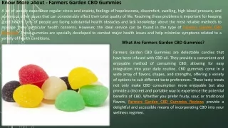 Farmers Garden CBD Gummies