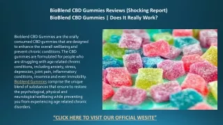 BioBlend CBD Gummies