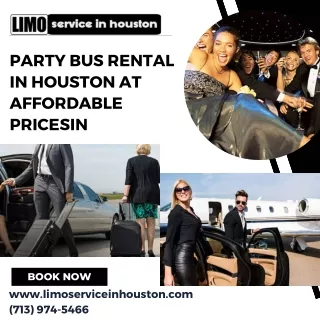 Party Bus Rental in Houston at Affordable Prices