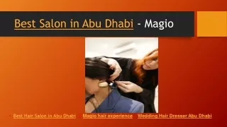 Best Salon in Abu Dhabi - Magio