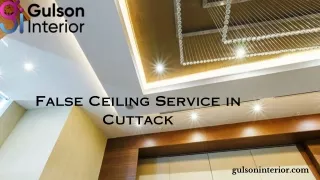 False Ceiling Service in Cuttack