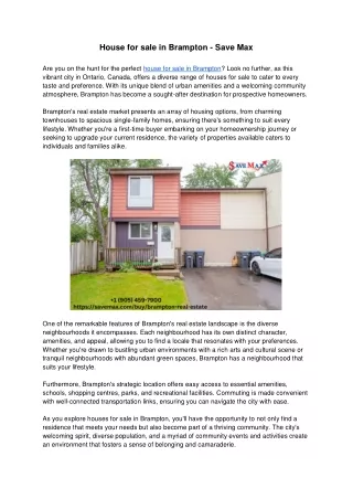 house for sale in brampton save