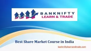 Best Share Market Course in India1