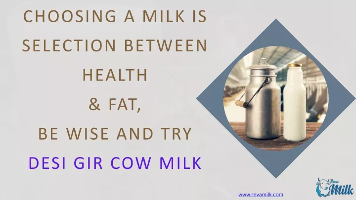 choosing a milk is selection between health