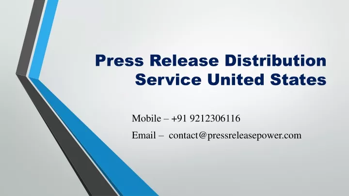 press release distribution service united states