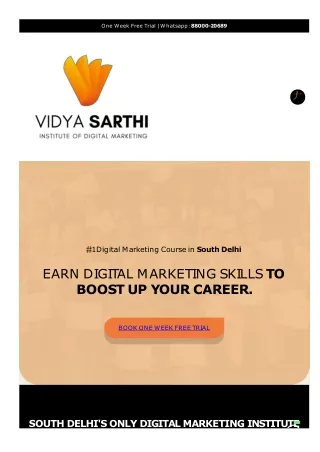 No#1 Digital Marketing Institute In South Delhi