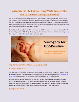 surrogacy for hiv positive how world perceive