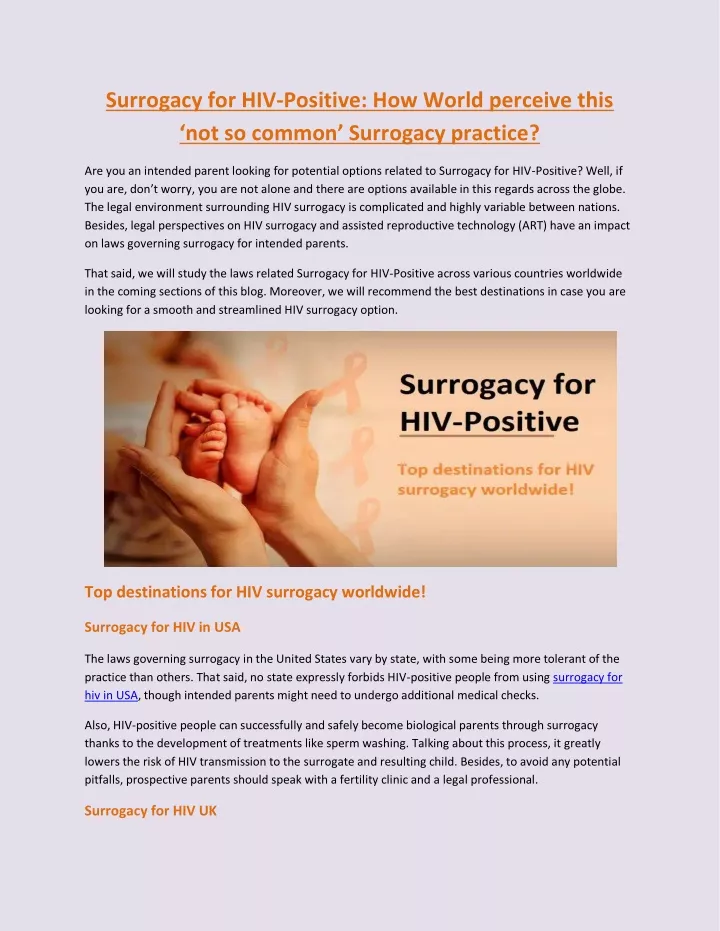 surrogacy for hiv positive how world perceive