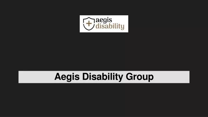 aegis disability group