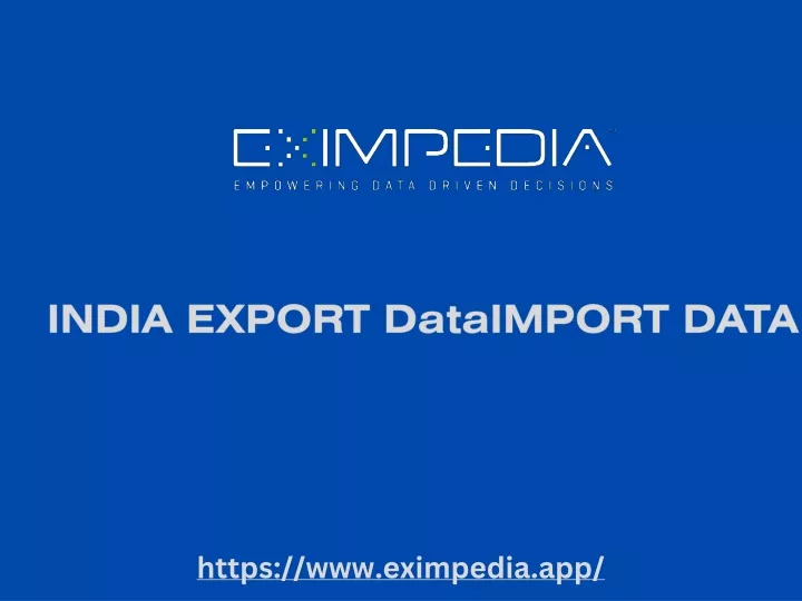 india export dataimport data