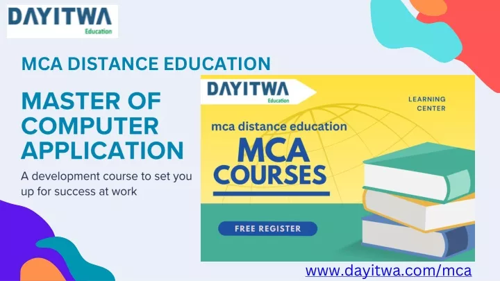 mca distance education