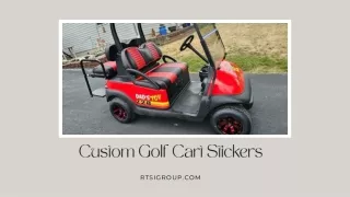 Custom Golf Cart Stickers