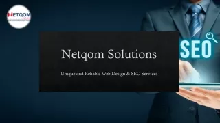 Achieve Higher Rankings with Netqom's SEO Services