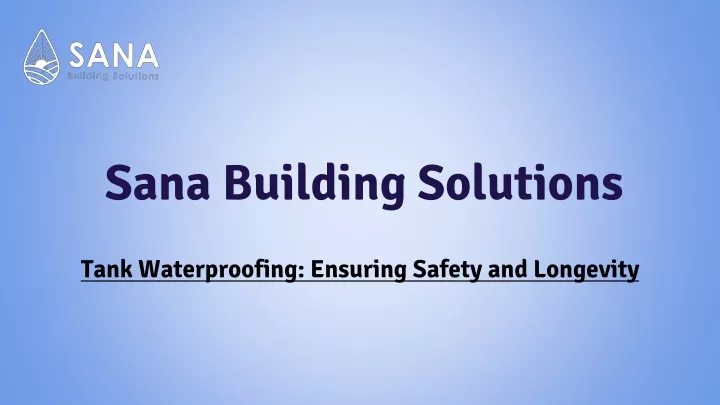sana building solutions