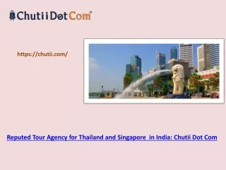 Famous Thailand Tour Provider in Kolkata – Chutii Dot Com