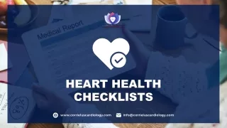 Heart Health Checklists