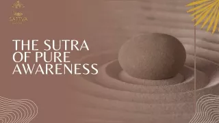 The Sutra Of Pure Awareness