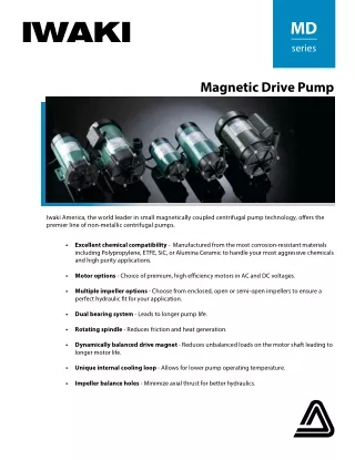 Magnetic Drive Pump Brochure