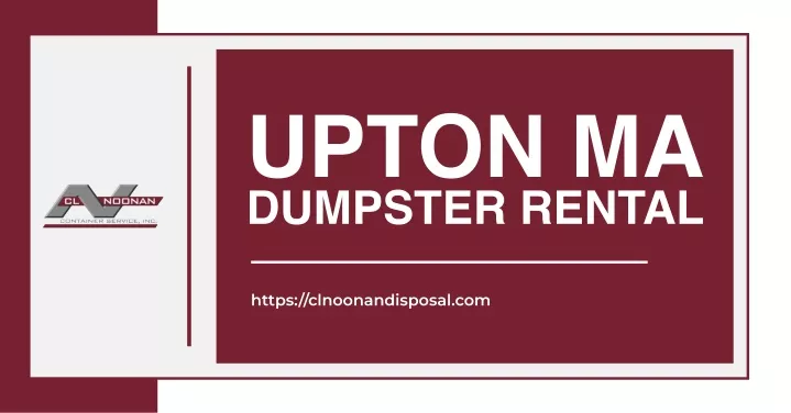 upton ma dumpster rental