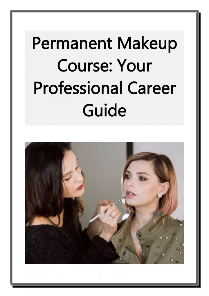permanent makeup permanent makeup course your