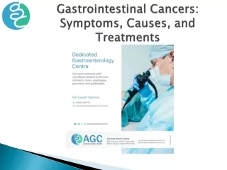 Gastrointestinal Cancers Symptoms, Causes, and Treatments