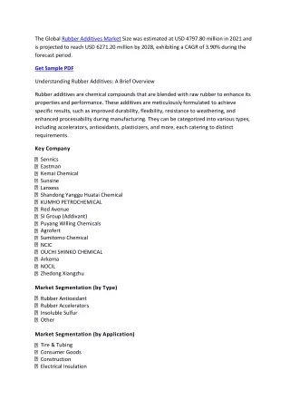the global rubber additives market size