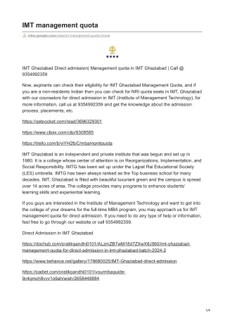 imt management quota