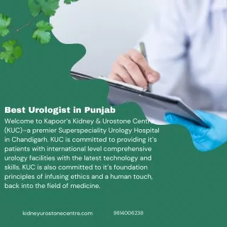 Best Urologist in Punjab