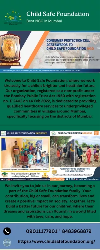 Child Safe Foundation-Human Service NGOs in Nalasopara East, Mumbai