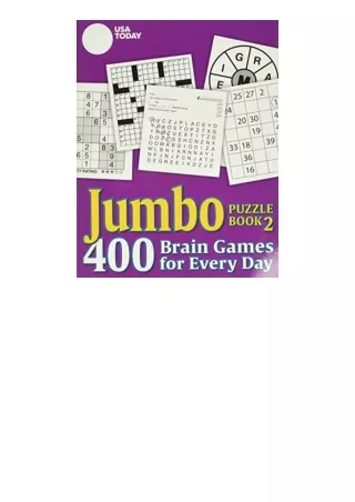 Ebook download USA TODAY Jumbo Puzzle Book 2 400 Brain Games for Every Day USA Today Puzzles Volume 11 full