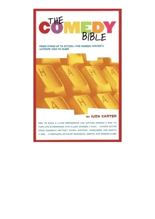 Ebook download The Comedy Bible From Standup to SitcomThe Comedy Writers Ultimate How To Guide free acces