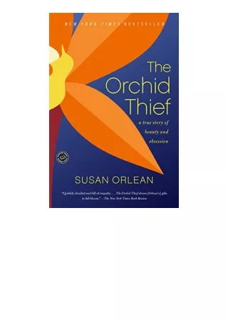 Ebook download The Orchid Thief A True Story of Beauty and Obsession Ballantine Readers Circle unlimited