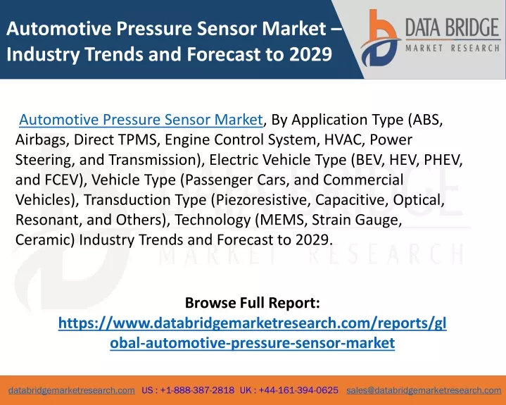 automotive pressure sensor market industry trends