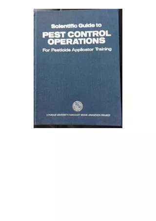 Ebook download Scientific guide to pest control operations A Purdue University/Harcourt Brace Jovanovich publications pr