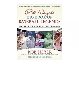 PDF read online Rob Neyers Big Book of Baseball Legends The Truth the Lies and Everything Else for ipad