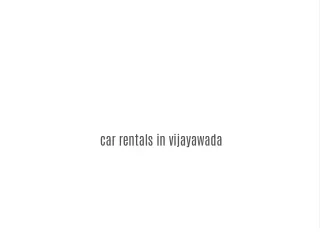 car rentals in vijayawada