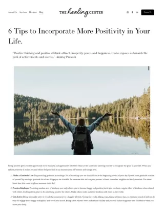 6 Tips to Incorporate More Positivity in Your Life.