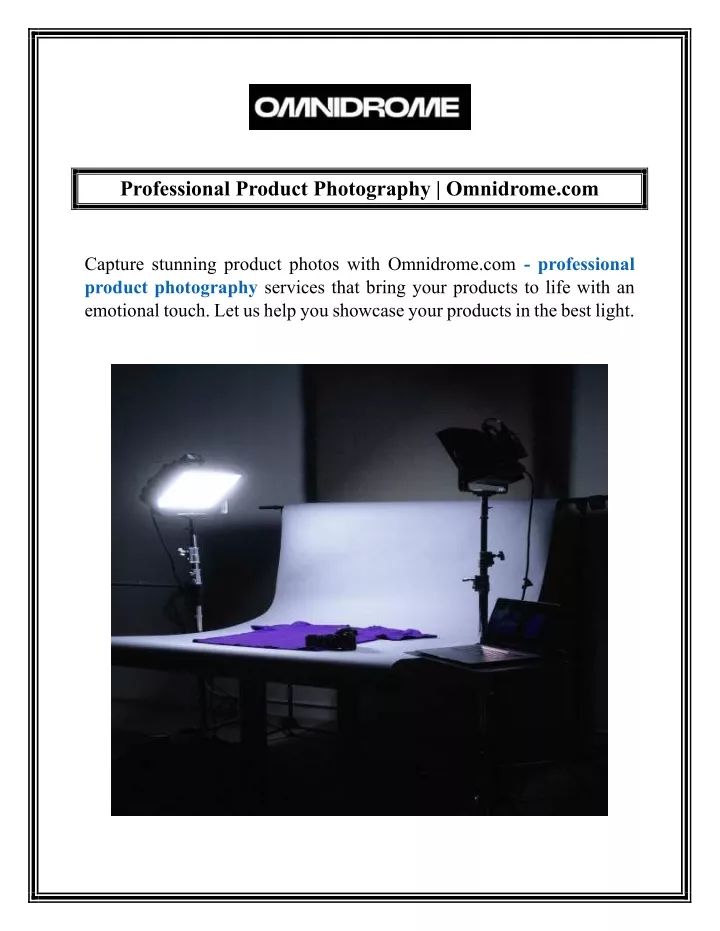 professional product photography omnidrome com