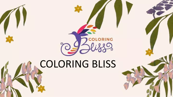 coloring bliss