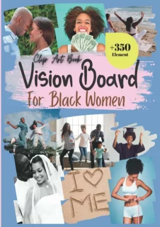 EPUB DOWNLOAD Vision Board Clip Art Book For Black Women: Create Powerful V