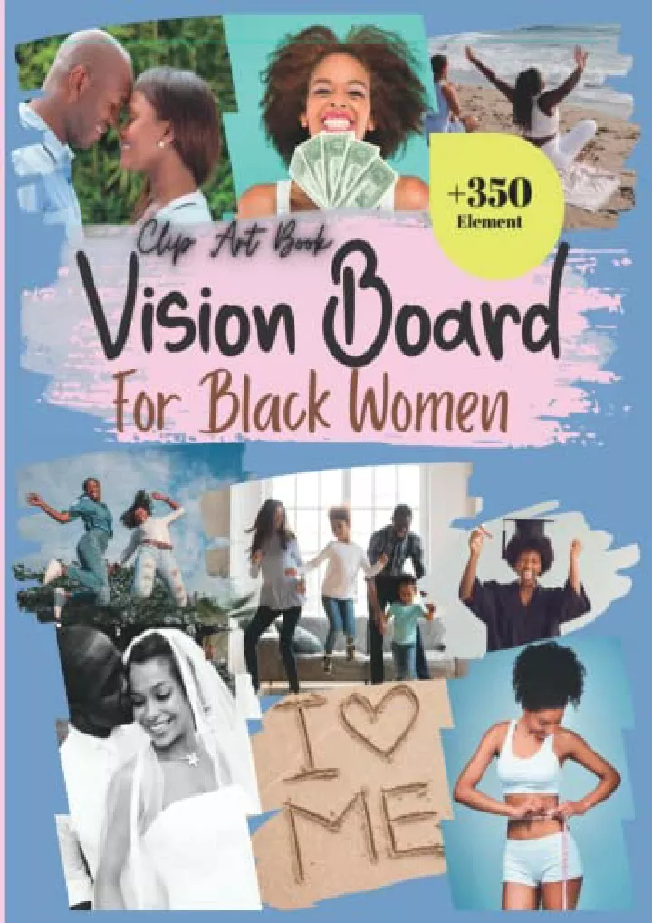 vision board clip art book for black women create