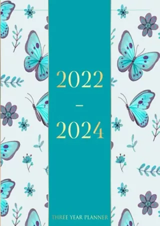 [PDF] DOWNLOAD FREE 2022-2024 Three Year Planner: Three Years Monthly Plann