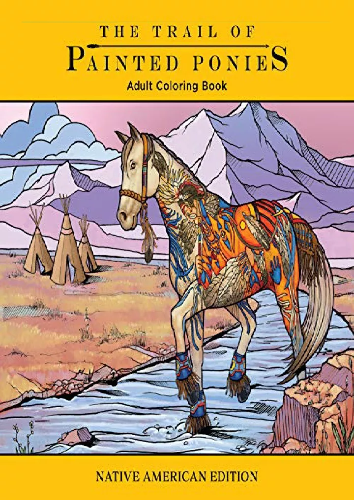 trail of painted ponies coloring book native