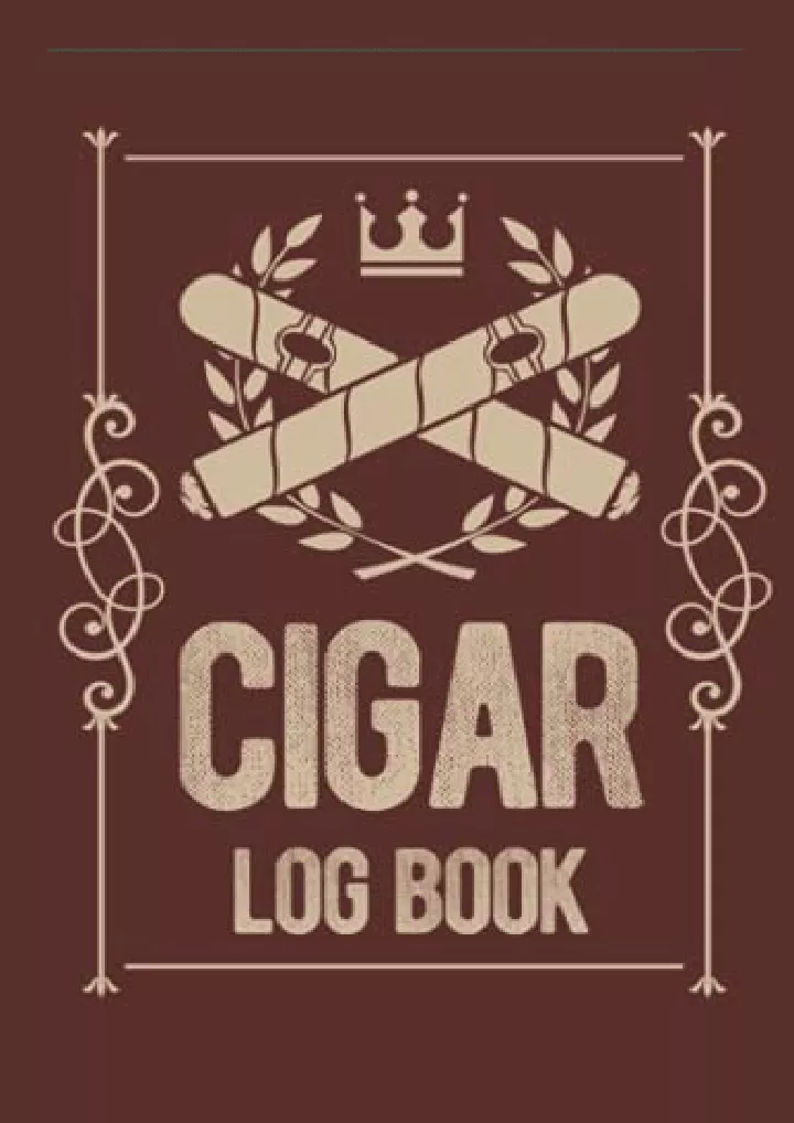 cigar log book hardcover and hardback cigar