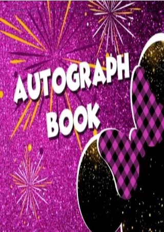 [PDF] READ Free Autograph Book: Signature & Photo Book, Blank Unlined Memor