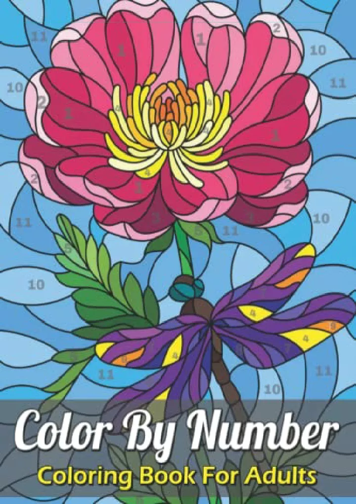 color by number coloring book for adults large