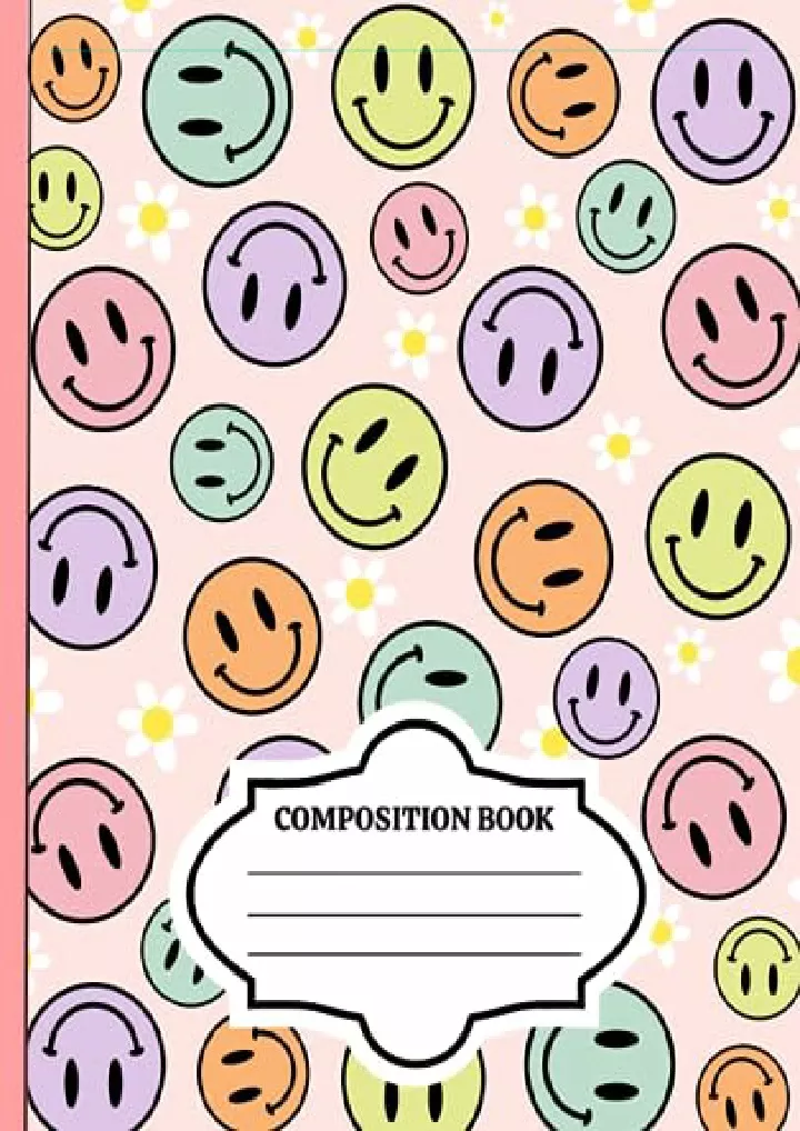 composition notebook wide ruled cute composition